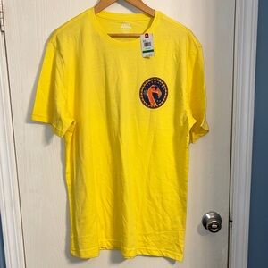 Izod Yellow Short Sleeve Tee with Emblem
